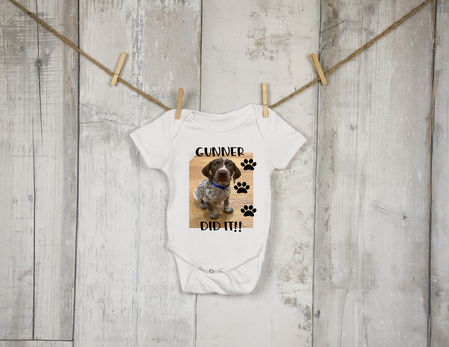 Custom baby onesie