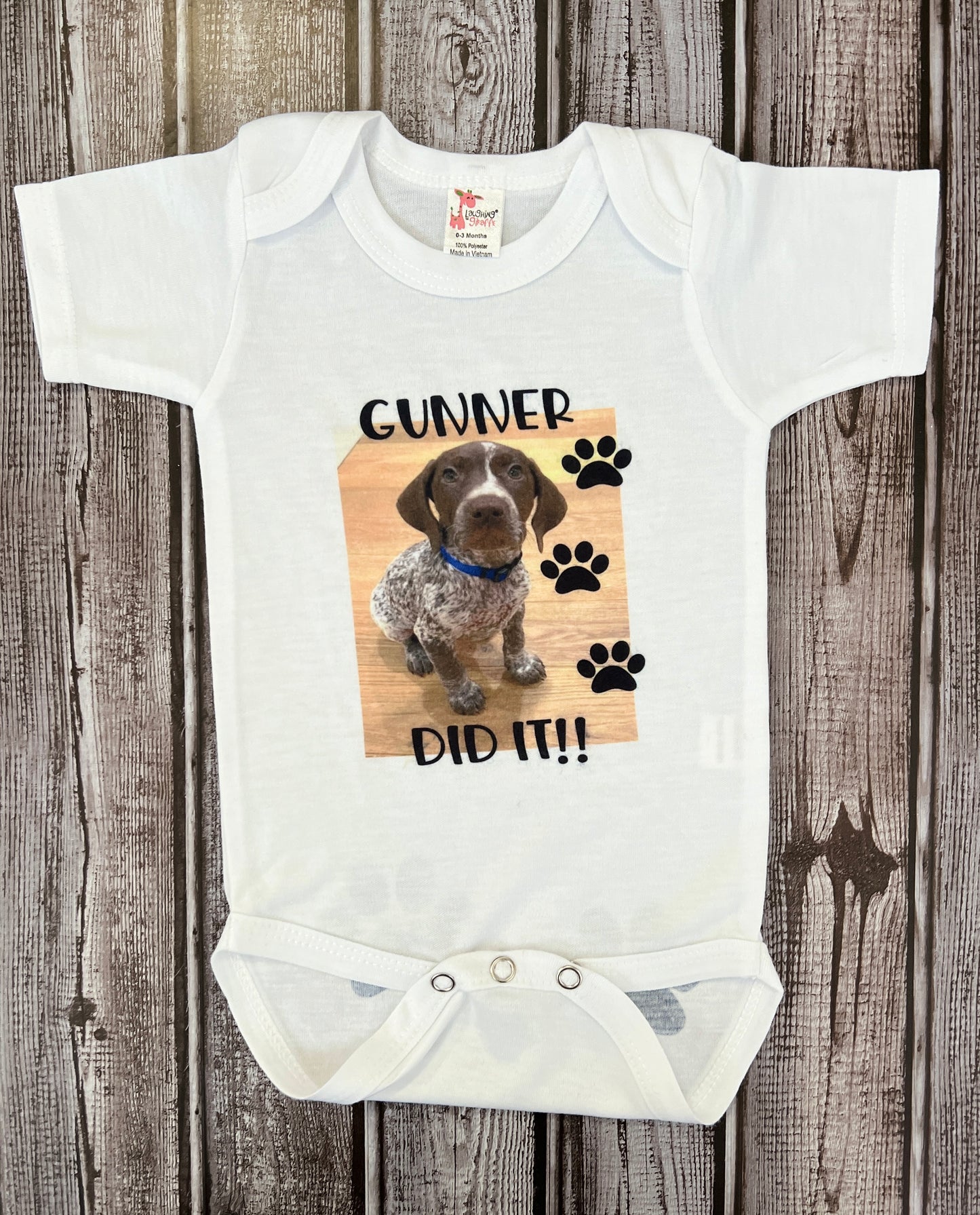 Custom baby onesie