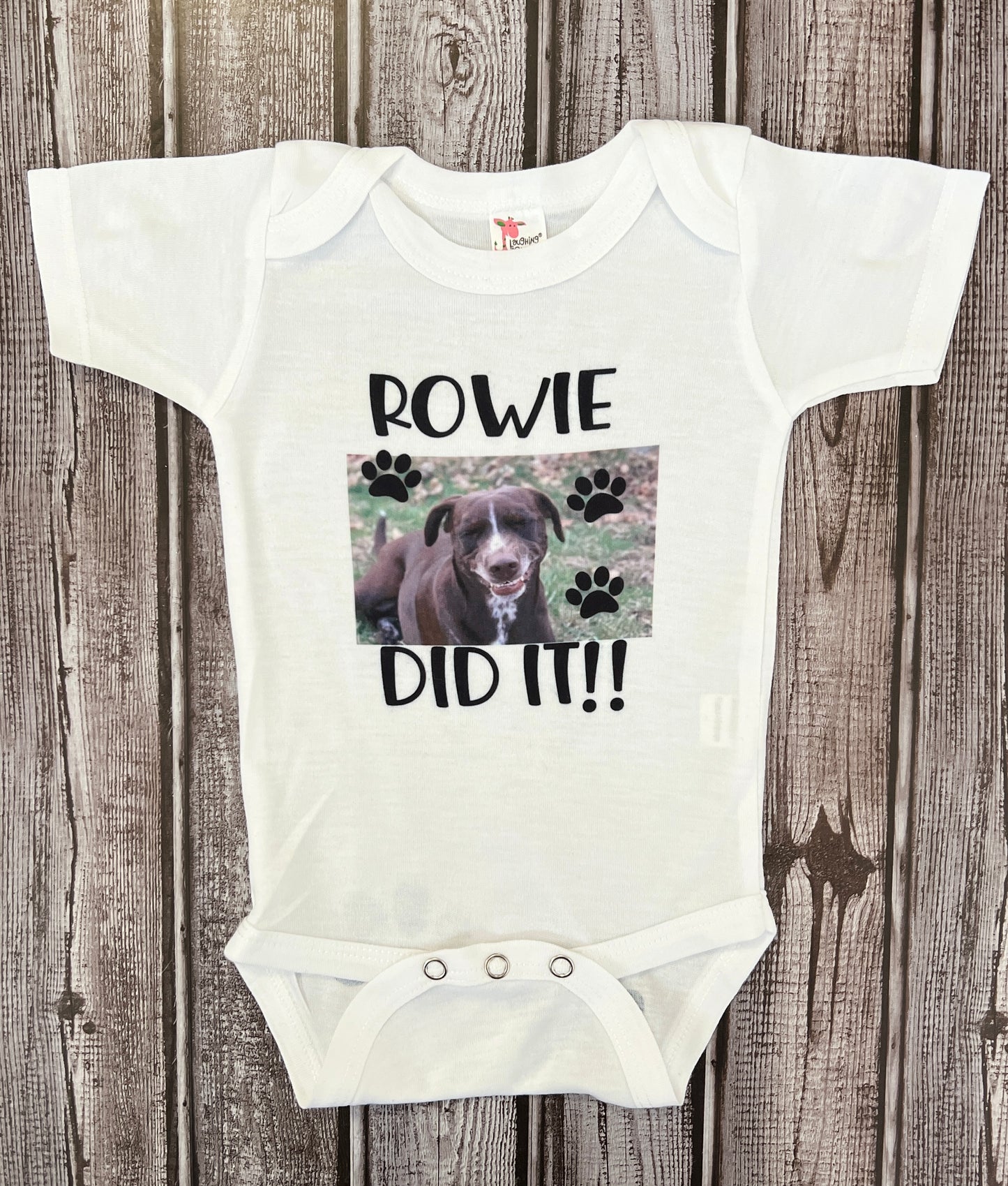 Custom baby onesie