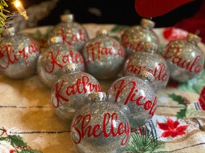 Personalized bulb ornaments