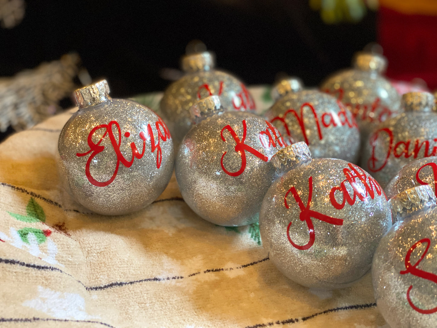 Personalized bulb ornaments